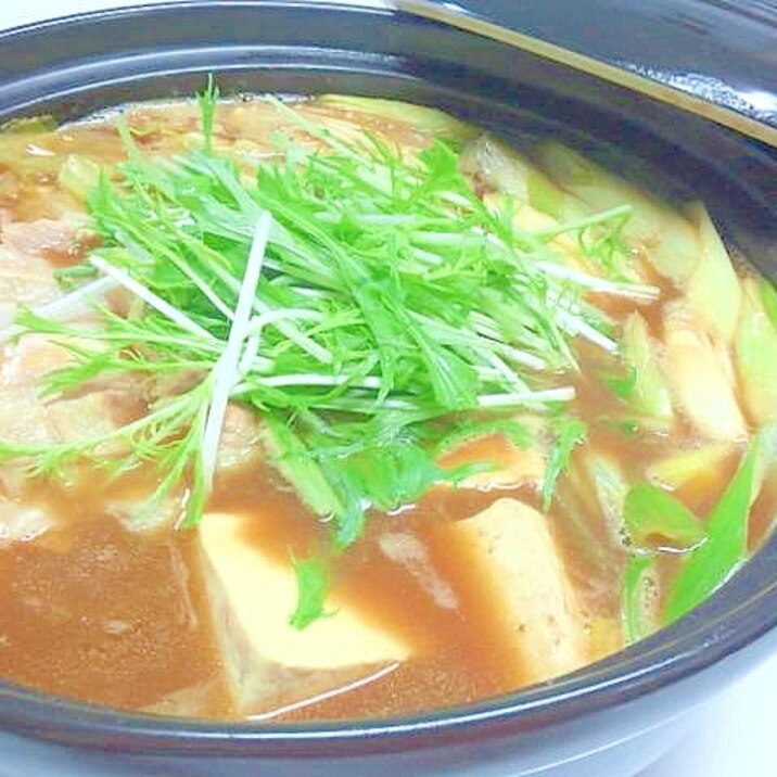 水菜がおすすめ♪カレー鍋